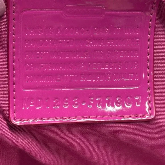 Rare Limited Edition Coach Poppy Pink Travel Bag with Whimsical Design EUC - Picture 16 of 16